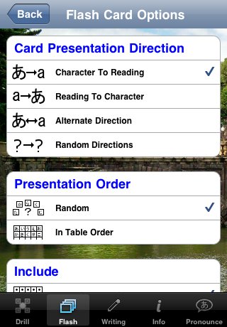 Flash Card Options 1